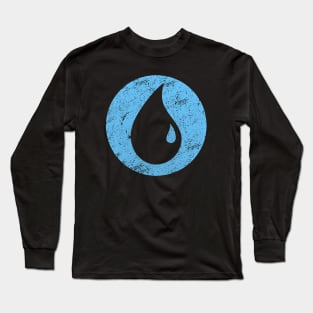 Blue-Mana-Logo-Magic-The-Gathering-Vintage Long Sleeve T-Shirt